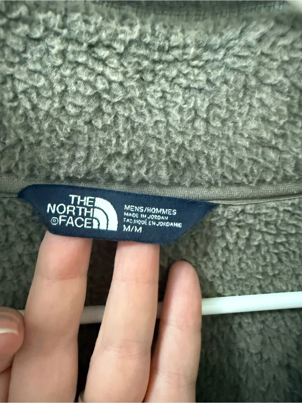 The North Face Men's Olive Green Half-Zip Fleece Pullover